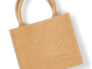Shimmer jute mini gift bag