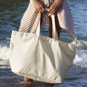 Oversized heavy duty canvas tote bag