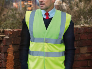 Hi-vis 2-band-and-braces waistcoat (HVW100)