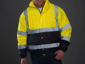 Hi-vis two-tone bomber jacket (HVP218)