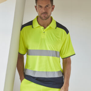 Hi-vis two-tone polo shirt (HVJ220)