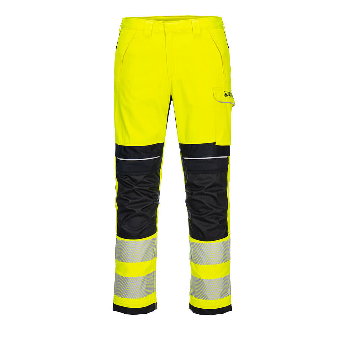 FR406 - PW3 Modaflame Work Hi-Vis Multi-Norm FR Trousers Yellow/Black