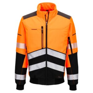 EV468 - EV4 Hi-Vis Softshell Bomber (3L)